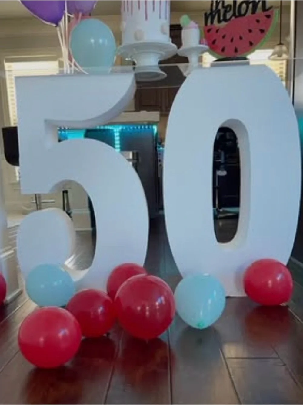Large Decorative Foam Number 5 / 30” Tall Event Props